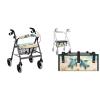 LVEWYB Beach Sea Turtle 3Pcs Rollator Seat Cover Walker Basket Under Seat Bag for Ladies Walker Protection Adjustable Backrest Covers Walker Basket Seat and Backrest Rollbar Decor Set view 1