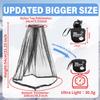Benvo Mosquito Head Net Mesh One Piece Face Neck Fly Netting Cover from Bugs Gnats Noseeums Hat-Compatible Insect Shield for Fishing, Camping, Gardening (2pcs, Black, Upgraded Big Net) view 2