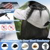 Benvo Mosquito Head Net Mesh One Piece Face Neck Fly Netting Cover from Bugs Gnats Noseeums Hat-Compatible Insect Shield for Fishing, Camping, Gardening (2pcs, Black, Upgraded Big Net) view 3