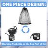 Benvo Mosquito Head Net Mesh One Piece Face Neck Fly Netting Cover from Bugs Gnats Noseeums Hat-Compatible Insect Shield for Fishing, Camping, Gardening (2pcs, Black, Upgraded Big Net) view 4