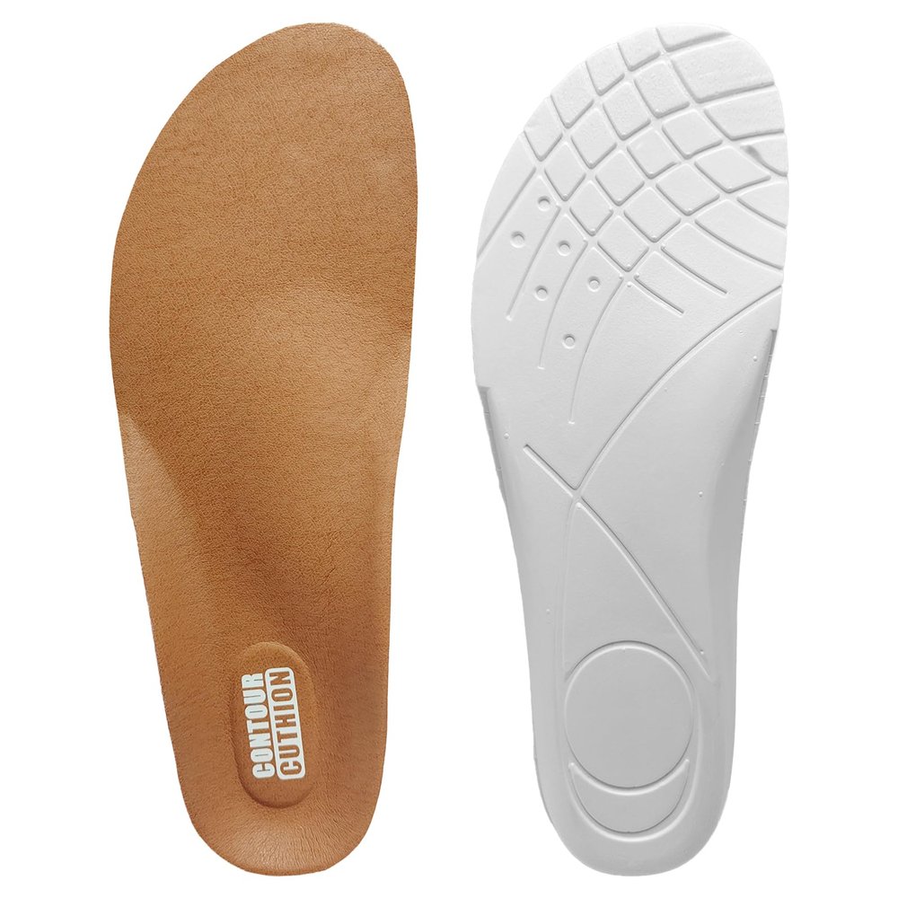 Leather Insoles for Clarks Oxford Shoes, Replacement Footwear Inserts for Men's Comfortable Light-Weight and Cushion Shock Absorbing(M8)