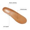Leather Insoles for Clarks Oxford Shoes, Replacement Footwear Inserts for Men's Comfortable Light-Weight and Cushion Shock Absorbing(M8) view 3