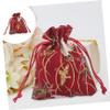 TOGEVAL 5pcs Drawstring Gift Bags Elegant Japanese Style Makeup Brush Storage Pouches Versatile Jewelry Candy Packaging for Parties and Special Occasions view 4