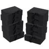 10 Pack Gift Boxes with Ribbon 10x7.5x3.5 Inch - Cardstock Wedding Favor Boxes for Bridesmaid Proposals, Birthday & Holiday Gift Packaging (Black) view 1