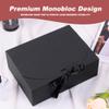 10 Pack Gift Boxes with Ribbon 10x7.5x3.5 Inch - Cardstock Wedding Favor Boxes for Bridesmaid Proposals, Birthday & Holiday Gift Packaging (Black) view 3