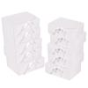 10 Pack Gift Boxes with Ribbon 10x7.5x3.5 Inch - Cardstock Wedding Favor Boxes for Bridesmaid Proposals, Birthday & Holiday Gift Packaging (White) view 1