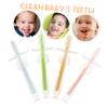 Healeved 4pcs Boy Girl Toothbrushes Months Silicone Oral Cleaner for Boy Girl Brush Teeth Suction Base view 4