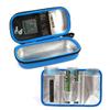 1Pc Portable Cooler Bag and Lightweight Organizer for Travel Double Zipper Design Compact Insulated Medication Case Blue view 1