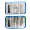 1Pc Portable Cooler Bag and Lightweight Organizer for Travel Double Zipper Design Compact Insulated Medication Case Blue view 2