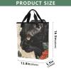 Bokkoy Rose Black Cat Insulated Cooler Bag with Ice PackLarge Capacity Waterproof Thermal Lunch BagReusable Cooler Bags for Picnic, Travel view 3