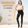 NURCOM 15-20 mmHg Compression Pantyhose for Women & Men, Open Toe Medical Compression Stockings, Waist High Opaque Compression Tights, Graduated Support for Varicose Veins, Edema, DVT, Post Surgery view 2