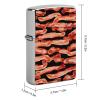 Bacon Pattern Lighter Case, Personalized Metal Lighter Sleeve, Double-Sided Lighters Cover for Standard Lighters, Stylish & Unique Idea view 2