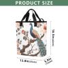 Bokkoy Peacock in Tree Insulated Cooler Bag with Ice PackLarge Capacity Waterproof Thermal Lunch BagReusable Cooler Bags for Picnic, Travel view 3