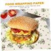 BRIGHTFUFU 50sheets Bakery Paper Bulk of Grease Oil Food Wraps for Sandwiches Chips and Baking Needs view 4
