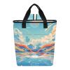 Bokkoy Clear Sea Insulated Cooler Bag with Ice PackLarge Capacity Waterproof Thermal Lunch BagReusable Cooler Bags for Picnic, Travel view 1