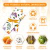 Beeswax Wrap, Beeswax Wraps For Food, Organic, Sustainable, Beeswax Food Wrap for Sandwich Storage, Reusable Beeswax Food Wrap 1L, 5M, 3S Butterfly Patterns Beeswax Paper, 9 Pack Set view 2