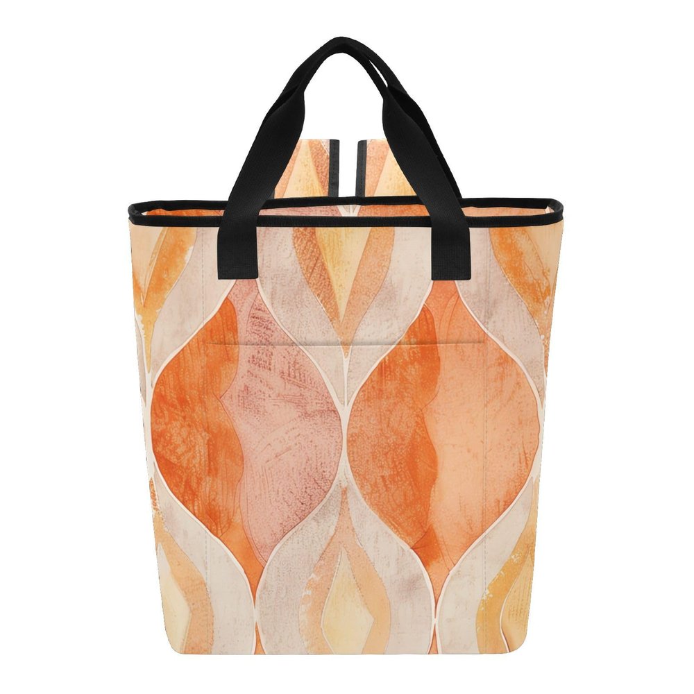 Bokkoy Orange Figure Insulated Cooler Bag with Ice PackLarge Capacity Waterproof Thermal Lunch BagReusable Cooler Bags for Picnic, Travel