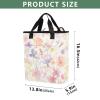 Bokkoy Pastel Colors Flowers Insulated Cooler Bag with Ice PackLarge Capacity Waterproof Thermal Lunch BagReusable Cooler Bags for Picnic, Travel view 3