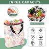 Bokkoy Pastel Colors Flowers Insulated Cooler Bag with Ice PackLarge Capacity Waterproof Thermal Lunch BagReusable Cooler Bags for Picnic, Travel view 4