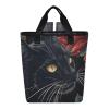 Bokkoy Black Cat Insulated Cooler Bag with Ice PackLarge Capacity Waterproof Thermal Lunch BagReusable Cooler Bags for Picnic, Travel view 1