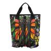 Bokkoy Big Orange Butterfly Insulated Cooler Bag with Ice PackLarge Capacity Waterproof Thermal Lunch BagReusable Cooler Bags for Picnic, Travel view 2