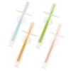 SKISUNO 4pcs Boy Girl Toothbrush Months Silicone Suction Cup Brush for Teething Relief view 1