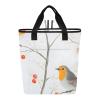 Bokkoy Birds Among Blooms Insulated Cooler Bag with Ice PackLarge Capacity Waterproof Thermal Lunch BagReusable Cooler Bags for Picnic, Travel view 1