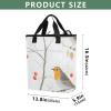 Bokkoy Birds Among Blooms Insulated Cooler Bag with Ice PackLarge Capacity Waterproof Thermal Lunch BagReusable Cooler Bags for Picnic, Travel view 3