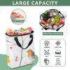 Bokkoy Birds Among Blooms Insulated Cooler Bag with Ice PackLarge Capacity Waterproof Thermal Lunch BagReusable Cooler Bags for Picnic, Travel view 4