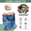 Bokkoy Blue Watercolor Insulated Cooler Bag with Ice PackLarge Capacity Waterproof Thermal Lunch BagReusable Cooler Bags for Picnic, Travel view 4