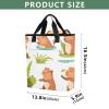 Bokkoy Capybara Scenes Insulated Cooler Bag with Ice PackLarge Capacity Waterproof Thermal Lunch BagReusable Cooler Bags for Picnic, Travel view 3