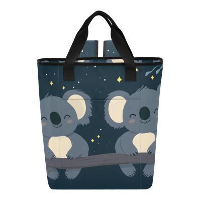 Bokkoy Two Koalas Insulated Cooler Bag with Ice PackLarge Capacity Waterproof Thermal Lunch BagReusable Cooler Bags for Picnic, Travel