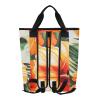 Bokkoy Big Orange Flowers Insulated Cooler Bag with Ice PackLarge Capacity Waterproof Thermal Lunch BagReusable Cooler Bags for Picnic, Travel view 2