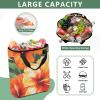 Bokkoy Big Orange Flowers Insulated Cooler Bag with Ice PackLarge Capacity Waterproof Thermal Lunch BagReusable Cooler Bags for Picnic, Travel view 4