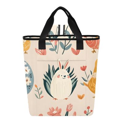 Bokkoy Easter Ensemble Insulated Cooler Bag with Ice PackLarge Capacity Waterproof Thermal Lunch BagReusable Cooler Bags for Picnic, Travel