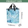 Bokkoy Watercolor Blue Insulated Cooler Bag with Ice PackLarge Capacity Waterproof Thermal Lunch BagReusable Cooler Bags for Picnic, Travel view 3
