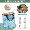 Bokkoy Watercolor Blue Insulated Cooler Bag with Ice PackLarge Capacity Waterproof Thermal Lunch BagReusable Cooler Bags for Picnic, Travel view 4