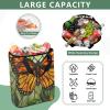 Bokkoy Orange Big Butterfly Insulated Cooler Bag with Ice PackLarge Capacity Waterproof Thermal Lunch BagReusable Cooler Bags for Picnic, Travel view 4