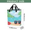 Bokkoy Tropical Beach Delight Insulated Cooler Bag with Ice PackLarge Capacity Waterproof Thermal Lunch BagReusable Cooler Bags for Picnic, Travel view 3