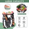 Bokkoy Penguins and Fish Insulated Cooler Bag with Ice PackLarge Capacity Waterproof Thermal Lunch BagReusable Cooler Bags for Picnic, Travel view 4