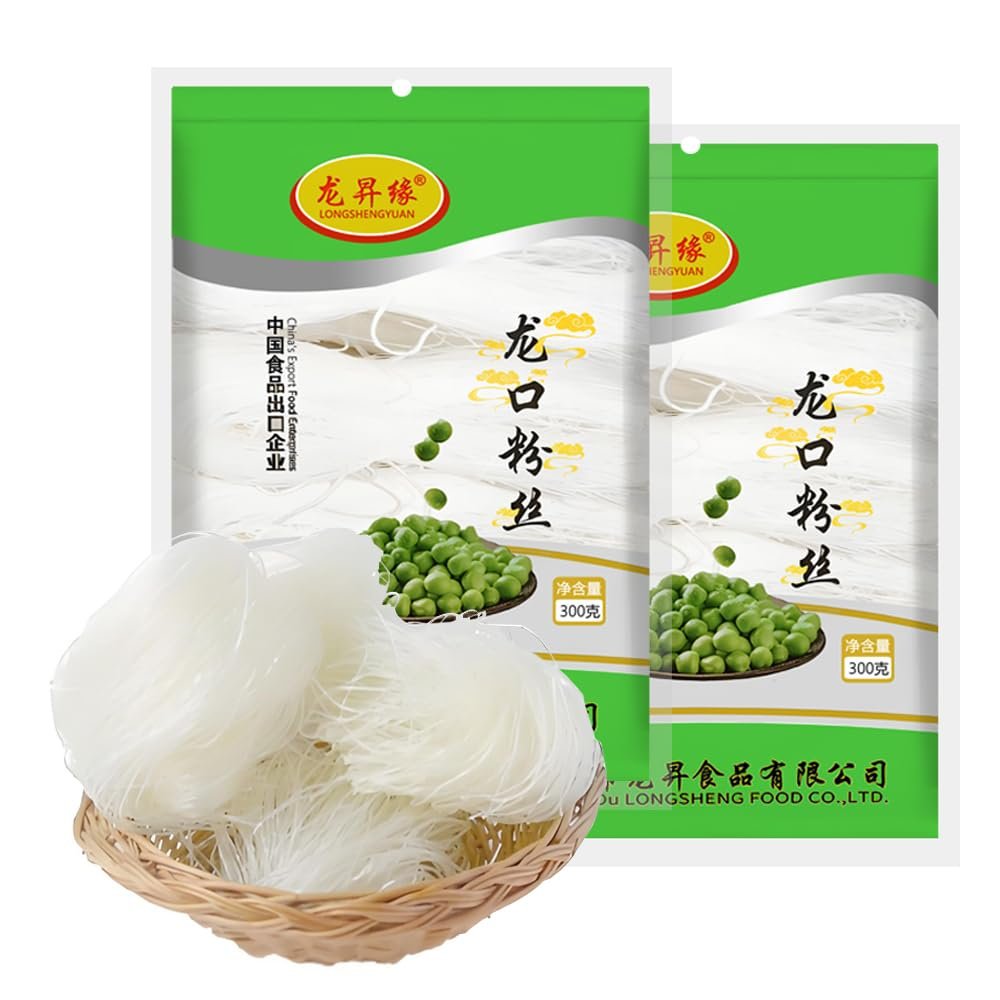 21.16oz Glass Noodles Stir fried dishescold mixed hot pot-Authentic Longkou Glass Noodles for Cuisinevermicelli rice noodles600g
