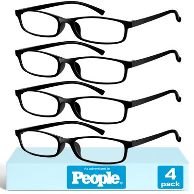 Gaoye +0.5 Reading Glasses Men - Blue Light Blocking Lenses, TR90 Frames, UV400 - Eyeglasses with Clear Vision