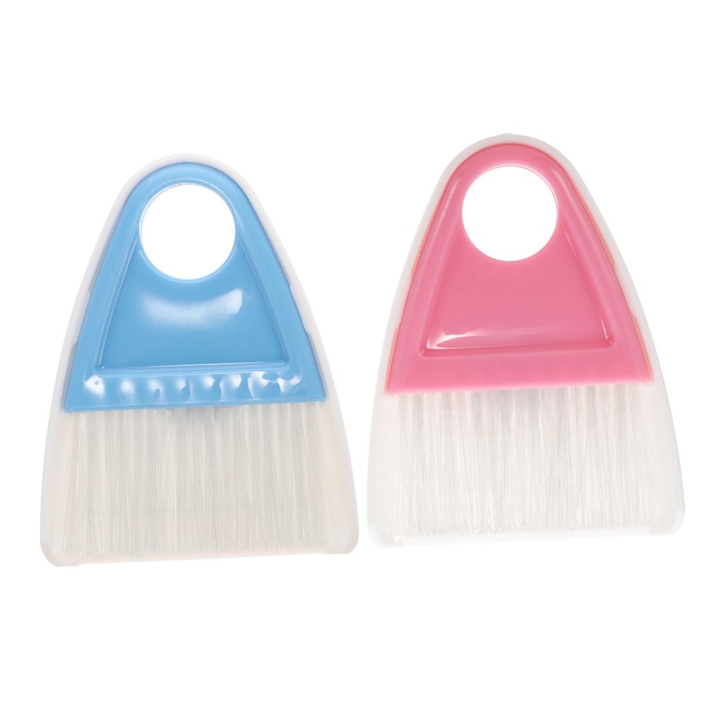 SAFIGLE Plastic Mini Broom and Dustpan Set Compact Cleaning Kit for Home Office Random Color