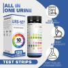 10-in-1 Urine Test Strips for Urinalysis Full Panel Urinalysis Test Strips for Protein, Nitrite, Leukocytes, pH, Kidney and Liver Function (120 Strips) view 2