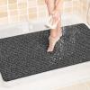 LuxStep Shower Mat Bathtub Mat,Non-Slip Bath Mat with Drain, Quick Drying view 1
