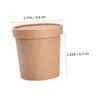 PartyKindom 25sets Disposable Soup Bowls Lids Soup Containers Porridge Cups Dessert Cups Kraft Boxes for Occasions view 2