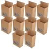 CHILDWEET 10pcs Reusable Snack Bags Cellophane Treat Bags Bulk Kraft Paper Cookie Packaging Window view 1