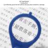 Magnifier Keychain 10X Magnification Foldable Portable Mini Magnifying Glass with Key Ring for Outdoor Reading (blue) view 2