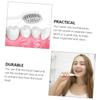 PACKOVE 2pcs Portable Folding Toothbrush Set for Travel Compact Bristles for Outdoor Activities and Business Trips White view 2