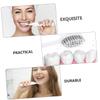 PACKOVE 2pcs Portable Folding Toothbrush Set for Travel Compact Bristles for Outdoor Activities and Business Trips White view 4